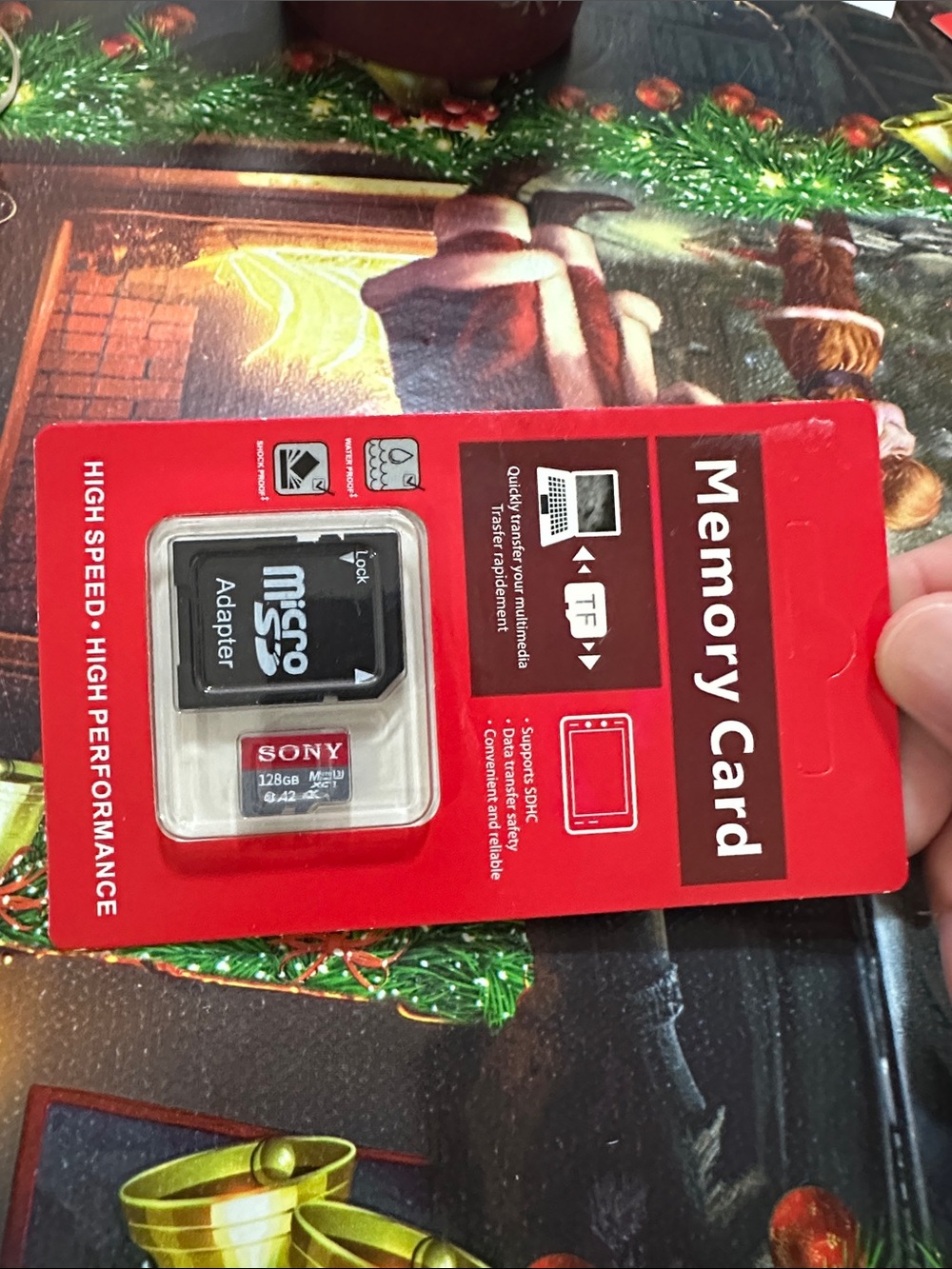 Sony MicroSD Memory Card with Adapter - Red and Black